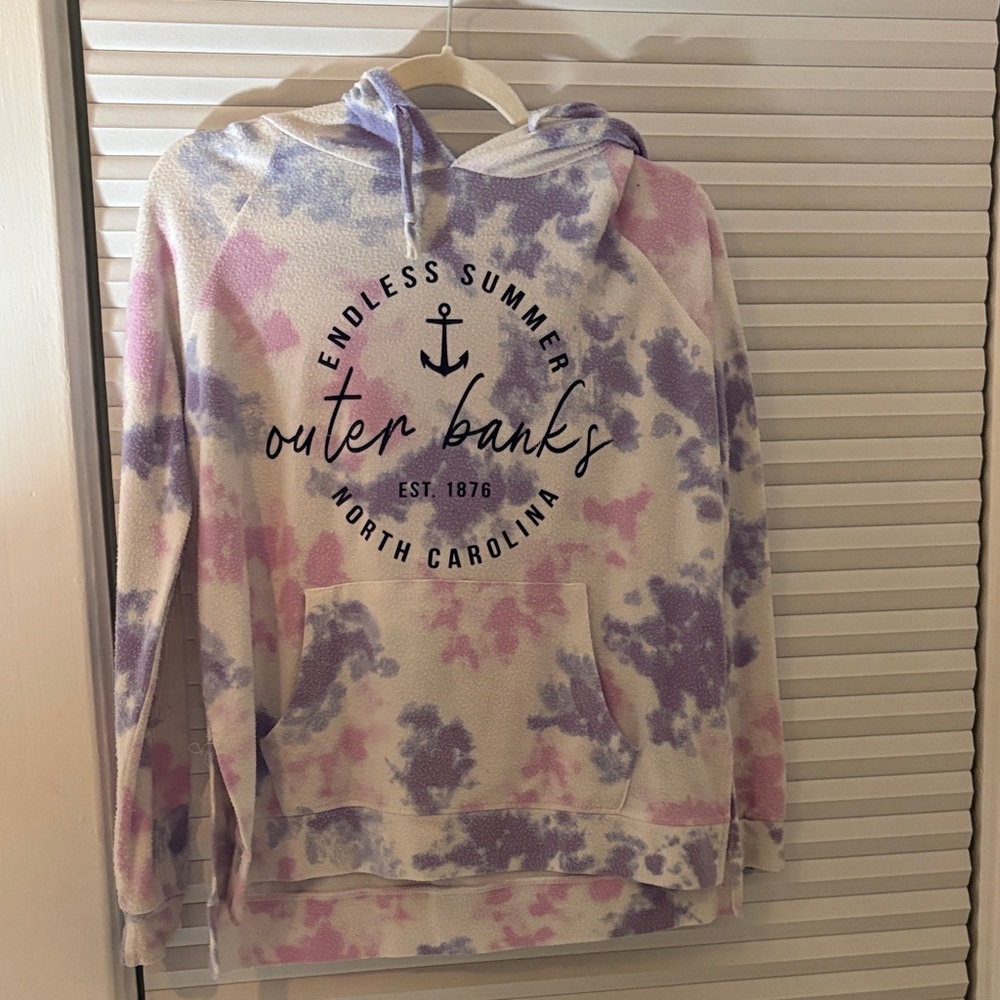 Ocean Drive Lavender and Pink Hoodie